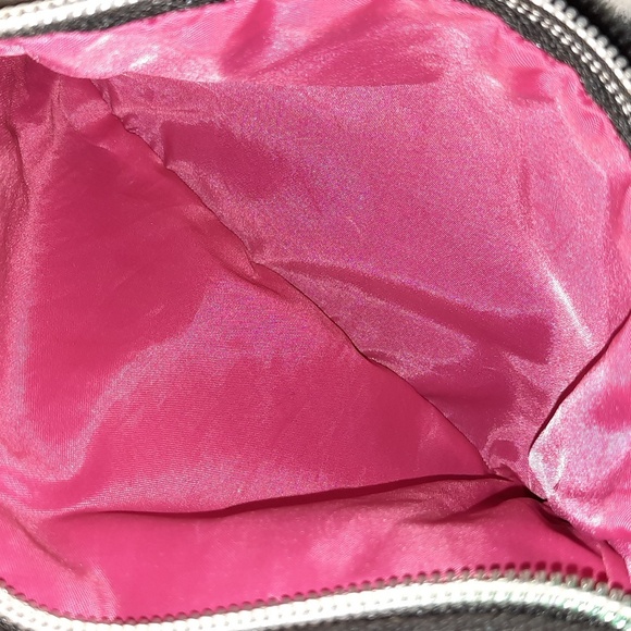 Robin Ruth MIAMI Print Canvas 2 Zipper Pocket Adjustable Strap Travel Crossbody - Picture 6 of 9